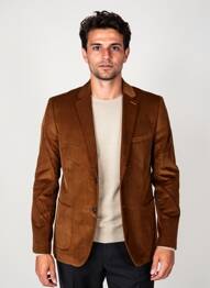 Blazer manches longues marron CAMBRIDGE homme