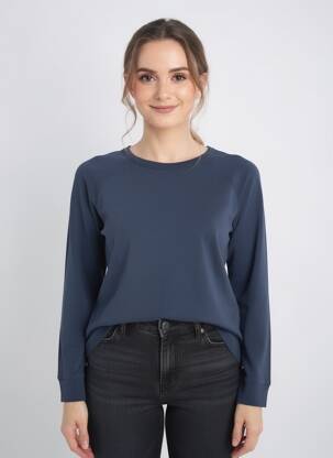 T-shirt manches longues manches longues bleu WHITE STUFF femme