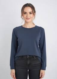 T-shirt manches longues manches longues bleu WHITE STUFF femme