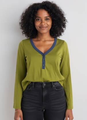 T-shirt manches longues manches longues vert WHITE STUFF femme