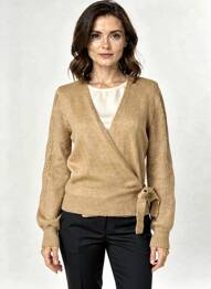 Gilet manches longues stretch marron GARCIA femme