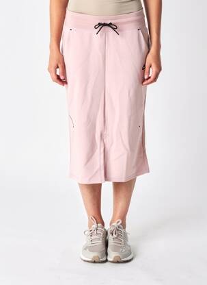 Jupe mi-longue coupe droite rose NIKE femme