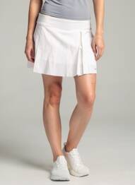 Jupe short tissage popeline blanc NIKE femme