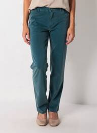 Pantalon slim stretch taille normale vert WALTRON femme