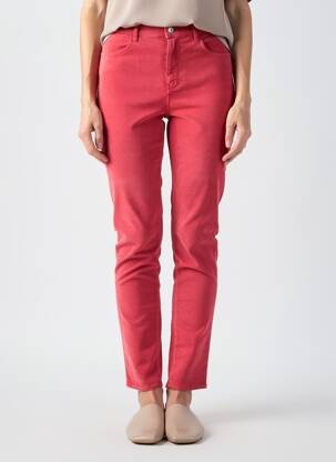 Pantalon slim stretch taille normale rose KANOPE femme