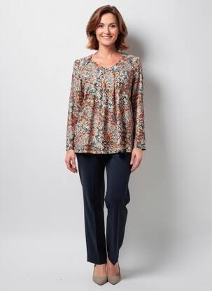 T-shirt manches longues manches longues orange VETISTYLE femme