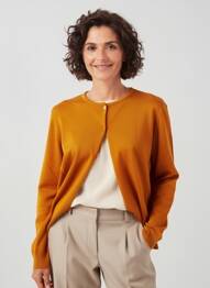 Gilet manches longues stretch orange QUATRE VINGT JOURS femme