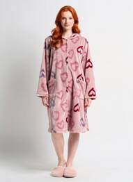 Robe de chambre stretch rose PEIGNORA femme