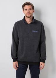 Sweat-shirt stretch manches longues gris EASYLINE homme