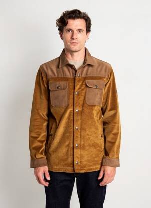 Veste casual coupe droite marron COFOX homme