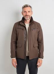 Doudoune manches longues sans capuche marron COFOX homme