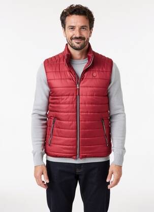 Doudoune tissage imperméable sans capuche orange CAMBRIDGE homme