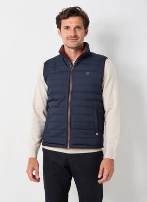 Doudoune poches sans capuche bleu CAMBRIDGE homme