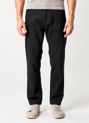 Pantalon droit stretch taille normale noir REDMAN homme