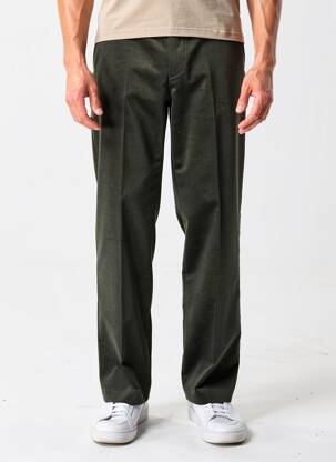 Pantalon droit stretch taille normale vert COSSERAT homme