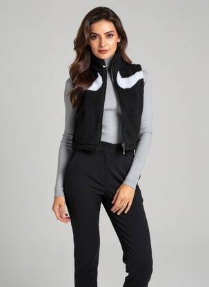 Veste casual coupe droite noir NIKE femme