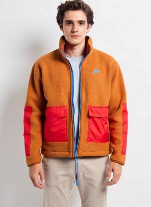 Veste casual coupe droite marron NIKE homme