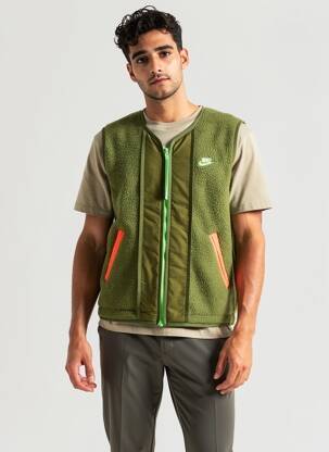 Gilet sans manche sans manche vert NIKE homme