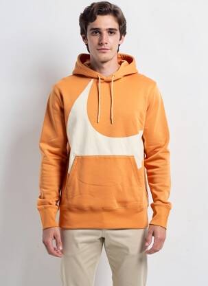 Sweat-shirt à capuche manches longues manches longues orange NIKE homme