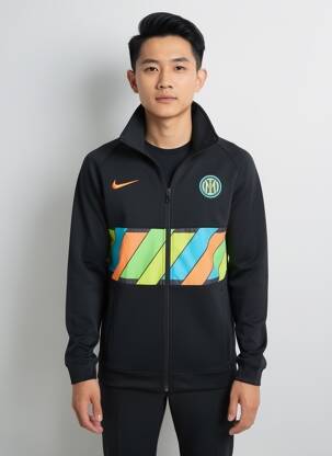Veste casual resserrée sur le bas noir NIKE homme