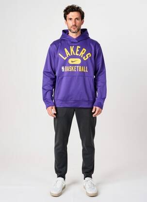 Sweat-shirt à capuche poches manches longues violet JORDAN homme