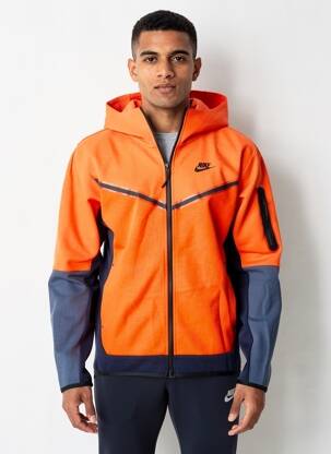 Veste casual coupe droite orange NIKE homme