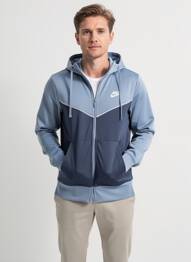 Veste casual capuche bleu NIKE homme