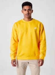 Sweat-shirt stretch manches longues jaune NIKE homme