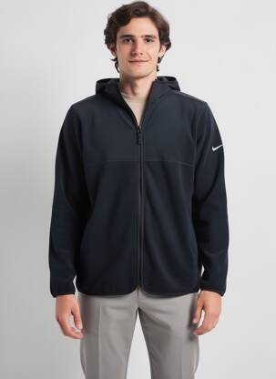 Polaire capuche noir NIKE homme
