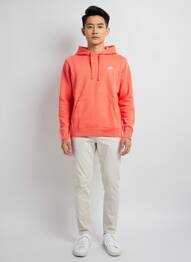 Sweat-shirt à capuche broderie manches longues orange NIKE homme
