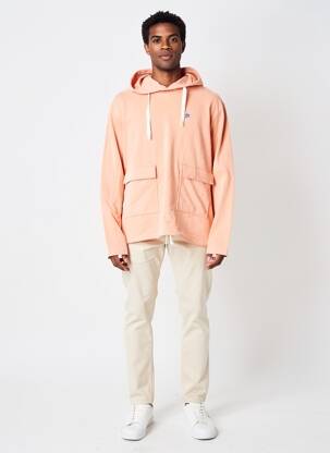 Sweat-shirt à capuche tissage jersey manches longues orange NIKE homme