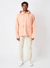 Sweat-shirt à capuche tissage jersey manches longues orange NIKE homme