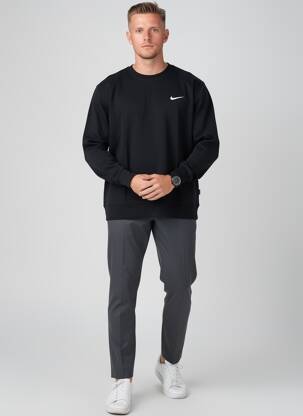 Sweat-shirt stretch manches longues noir NIKE homme
