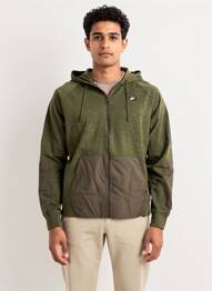 Veste casual resserrée sur le bas vert NIKE homme