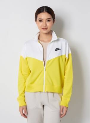 Veste casual poches jaune NIKE femme