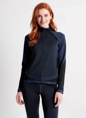 Veste casual fermeture zippée sur le devant bleu NIKE femme