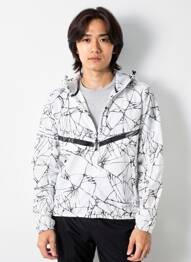 Coupe-vent poches a capuche blanc NIKE homme