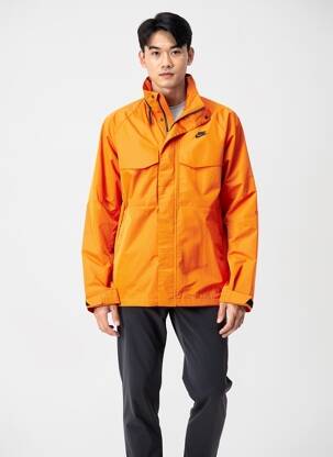 Coupe-vent poches a capuche orange NIKE homme