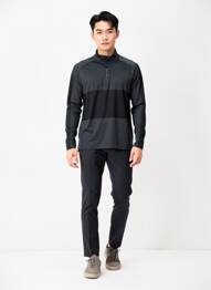 T-shirt coupe cintrée manches longues gris NIKE homme