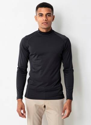 T-shirt stretch manches longues noir NIKE homme