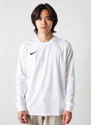 T-shirt coupe cintrée manches longues blanc NIKE homme
