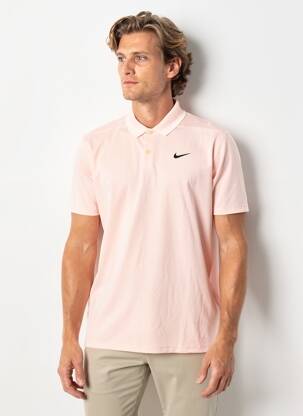 Polo coupe droite manches courtes rose NIKE homme
