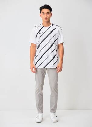T-shirt stretch manches courtes blanc NIKE homme
