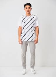 T-shirt stretch manches courtes blanc NIKE homme