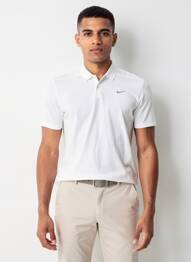 Polo tissage jersey manches courtes blanc NIKE homme