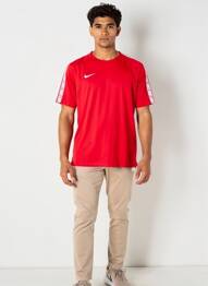 T-shirt stretch manches longues rouge NIKE homme