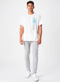 T-shirt stretch manches courtes blanc NIKE homme