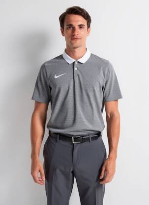 Polo coupe cintrée manches courtes gris NIKE homme
