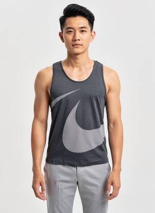 Débardeur coupe cintrée sans manche gris NIKE homme