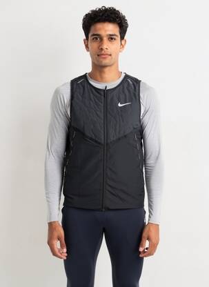 Veste casual fermeture zippée sur le devant noir NIKE homme